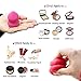 Makeup Sponges, ESARORA 6 Pieces (3+3) Foundation Blending Sponge Flawless Makeup Blender for Liquid Creams and Powders - Multi Color and Saving Money Makeup Sponges