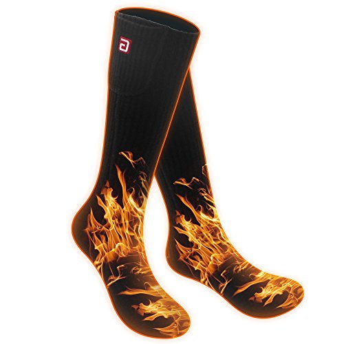 Autocastle Electric Heated Socks Rechargeable Battery Heat Sox Kit for Men Women,Unisex Winter Warm Battery Powered…