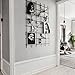 Kaforise Wire Wall Gird Panel, Frameless Inspirational Quotes Photo Artwork Display, 4 Nails, Size 31.5