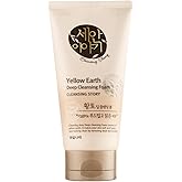 LENITH Kwailnara Korean Yellow Clay Natural Facial Deep Foam Cleansing Cream Type 5.19oz for Various Skin types Korean Foaming Facial Cleanser - Yellow Clay
