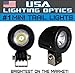 #1 Mini Trail Lights by USA Lighting Optics 20W CREE LED Spot Motorcycle Offroad Dual Sport Enduro Fog Trail Head Light for Xr DRZ EXC Dirt Bike Dual Sport KTM