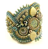 Beads East Aqua Terra Bead Embroidery Bracelet Kit by Ann Benson