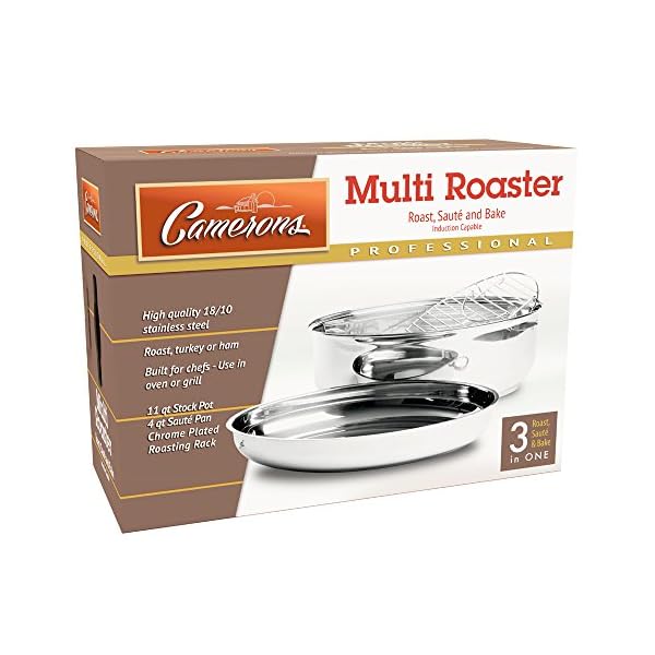 Oval Multi Roaster 3 In 1 Stock Pot 11 Qt Turkey Roasting Pan