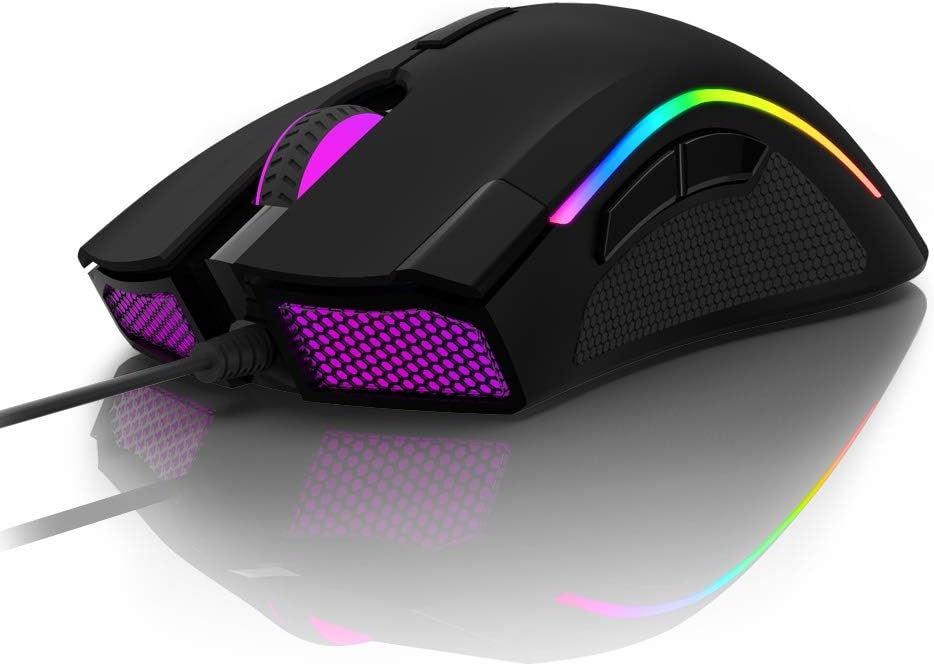M625BU PMW3325 Wired Gaming Mouse Adjustable DPI Colorful RGB Light