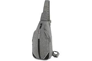 WATERFLY Small Crossbody Sling Backpack Anti Theft Backpack for Traveling Chest Shoulder Bag