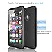 Tekcoo for iPhone 7 Plus Case, [T360 HY] Ultra Thin Full Body Coverage Protection Scratch Proof Hard Slim Hybrid Cover Shell with Tempered Glass Screen Protector for iPhone 7 Plus (5.5 inch) [Black]