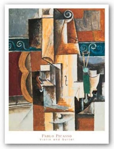 Amazon Com New York Graphics Violin And Guitar By Pablo Picasso 22 X28 Art Print Poster Posters Prints