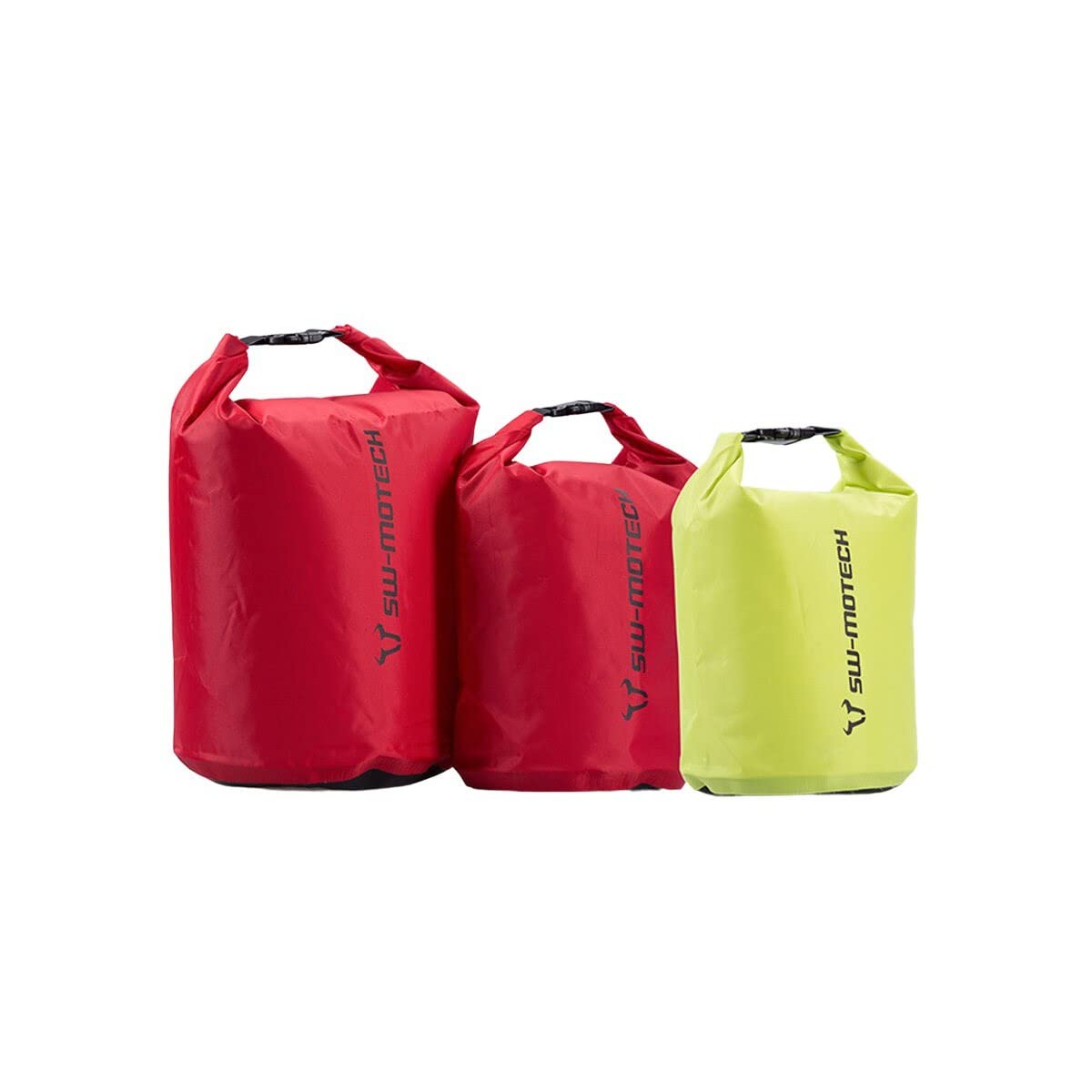 Drypack Storage Bag Set SW-MOTECH 4/8/13 L. Yellow/Red. Waterproof. Roll Closure