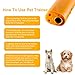 Inoosky Anti Barking Handheld 3 in 1 Pet LED Ultrasonic Dog Trainer Device - Electronic Dog Deterrent/Training Tool/Stop Barking (Yellow)