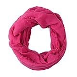 Pop Fashion Women's Solid Color Frayed Edge Luxury Infinity Scarf - 3 Color Options