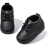 ohsofy Infant Baby Boy Oxford Shoes PU Leather Loafers Rubber and Soft Sole Wedding Dress Shoes Toddler Girl Baby Walking Shoes
