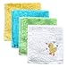 Luvable Friends Unisex Baby Super Soft Cotton Washcloths, Yellow Duck, One Size