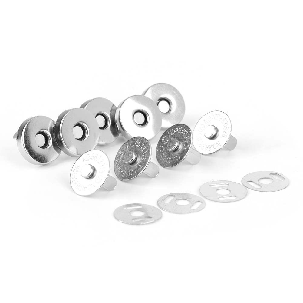 Magnetic Snap Fastener, 50 Sets 14mm Magnetic Button Clasp for Purses Sewing Crafts Sewing Crafts Bags Clothes