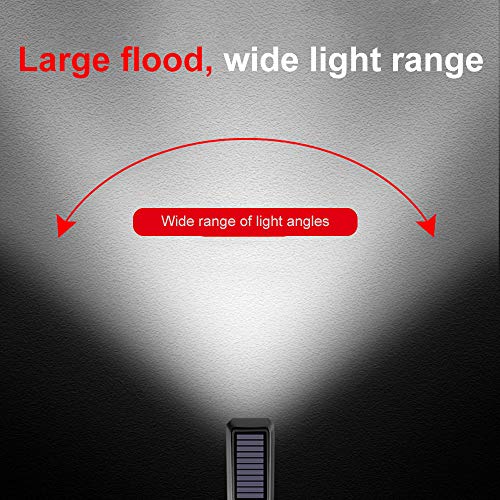 SEANKEI Bicycle Headlight, Solar Bike Front Light Taillight High Bright Mountain Road Cycling Safety Commuter Flashlight with 3 Modes, Waterproof Bike Light