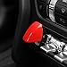 Voodonala Red Engine Start/Stop Button Center Console Dashboard Switch Cover Trim for Ford Mustang 2015 2016 2017