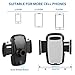Ameauty Universal Car Mount Charger, 3-in-1 Phone Holder Cradle with Dual USB Ports(3.1A Max), 360 Degree Rotation for iPhone, Samsung Galaxy and More Android Smartphones 3.5-6 inches