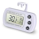 Refrigerator Thermometer, NexGadget Waterproof Fridge Freezer Thermometer With Easy to Read LCD Display and Max/Min Function,Perfect for Home,Restaurants,Bars,Cafes