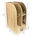 Ikee Design Oak Color Adjustable Wooden Desk Organizer For Desktop Accessories & Office Supplies