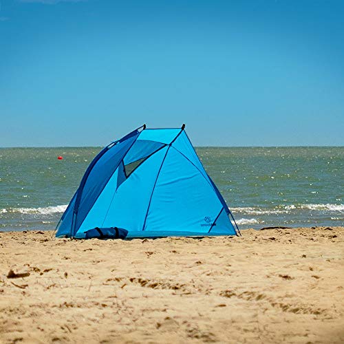 outdoorer Leicht-Strandmuschel Helios Air 850 - Strandzelt mit UV 80 Sonnenschutz, kleines Packmaß für Reisen… – Bild 3