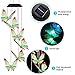 Solar Butterfly Wind Chimes Outdoor- Waterproof Solar Powered LED Changing Light Color 6 Green Butterflies Mobile Romantic Wind-bell For Home, Party, Festival, Night Garden Decoration(blackboard)