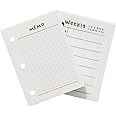 Moterm Refills for A9-Ring Planner- Memo and Weekly Inserts (3.1 inch x 2.36 inch)