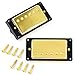 Kmise 1set Humbucker Pickup Gold for Gibson Les Paul Replacement