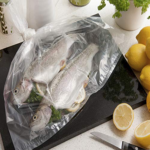 Roasting Bags for Oven Cooking. Perfect for Meat, Chicken, Fish, Poultry, Vegetables and more. Medium Size 10''x15'' up to 5 lbs 8pcs
