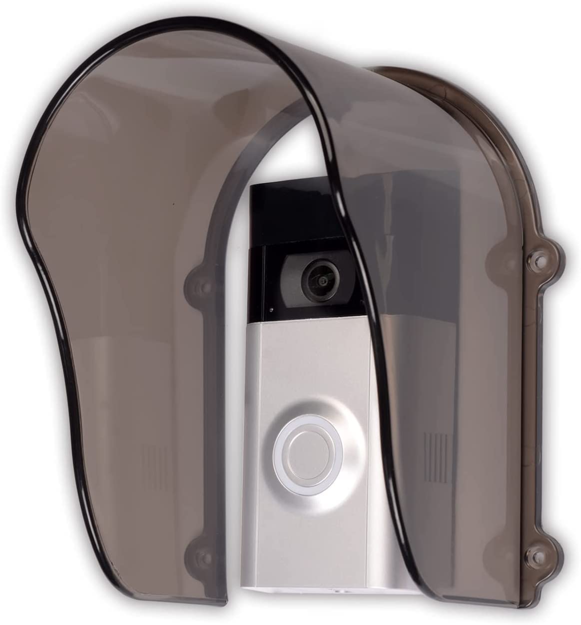 dgyezhao Plastic Doorbell Rain Cover, Transparent ring doorbell cover weatherproof Waterproof Protector Access Control Attachment for Door Access/Attendance Machine/Doorbell Chime(Grey)