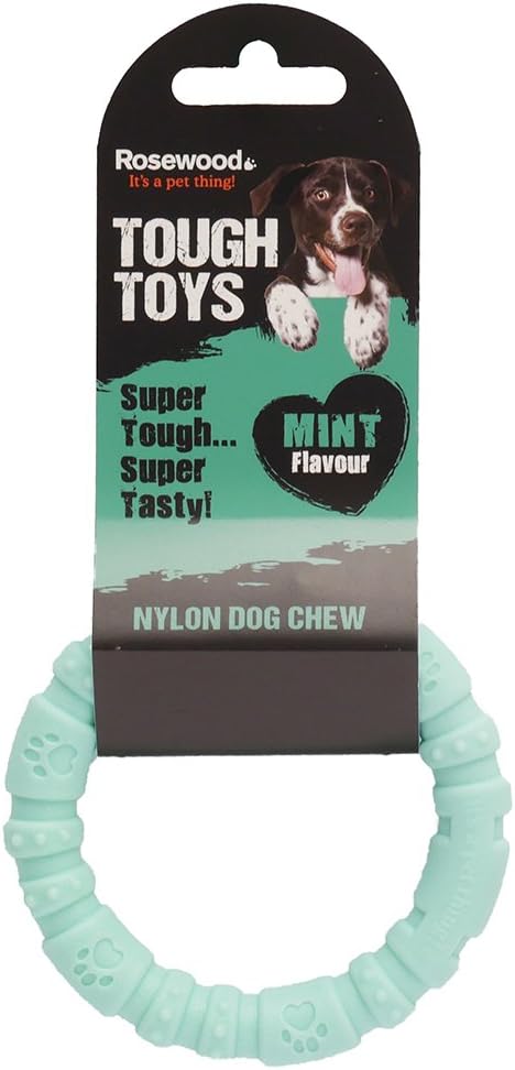 Rosewood Small Mint Ring - Durable Nylon Chew Toy for Small Dogs - Image 3