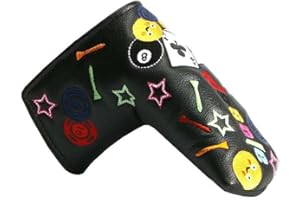 Golf Putter Headcover with Magnetic Closure Waterproof PU Leather Cover for Golf Club Protector