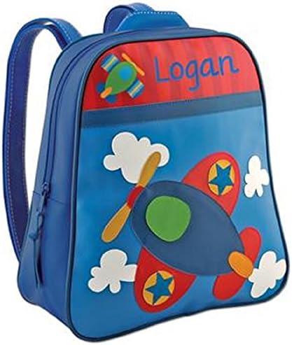 Personalized Stephen Joseph Go Go backpack embroidered with your name or text (Airplane)