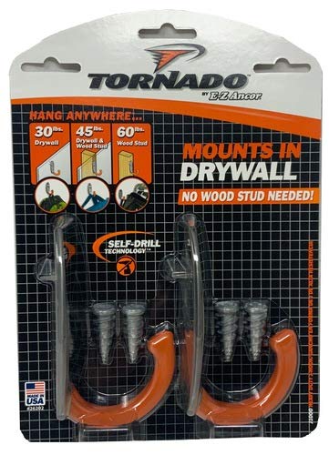 Racor - J1000 - Tornado J-Hook - Drywall or Stud Mountable