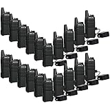 Retevis RT22 Walkie Talkies Long Range Rechargeable with Alarm VOX 16CH FRS Radio CTCSS/DCS Handfree Security Two-Way Radios (20 Pack)