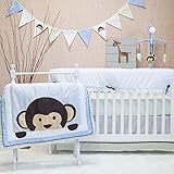 Pam Grace Creations Maddox Monkey Mix & Match 10 Piece Crib Bedding Set