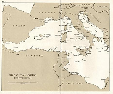 Amazon Com Europe Breaking Of Rome Berlin Axis Central Western Mediterranean 1973 Old Map Antique Map Vintage Map Printed Maps Of Europe Wall Maps Posters Prints