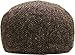 KBL-101 DBR L/XL Mixed Herringbone Ascot Ivy Newsboy Hat