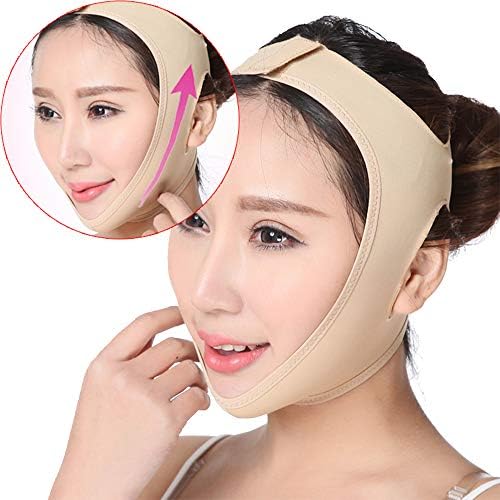 V Face Slimming Mask,double Chin Reducer,Facial Slimming Double Chin Cheek Band Strap Mask Face Slimming Belt for Women V Face Shaper Sleeping Massage