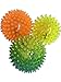 3 Flashing Spiky Balls - with Noise, Durable and Safe for Kids, Pets love 'em too