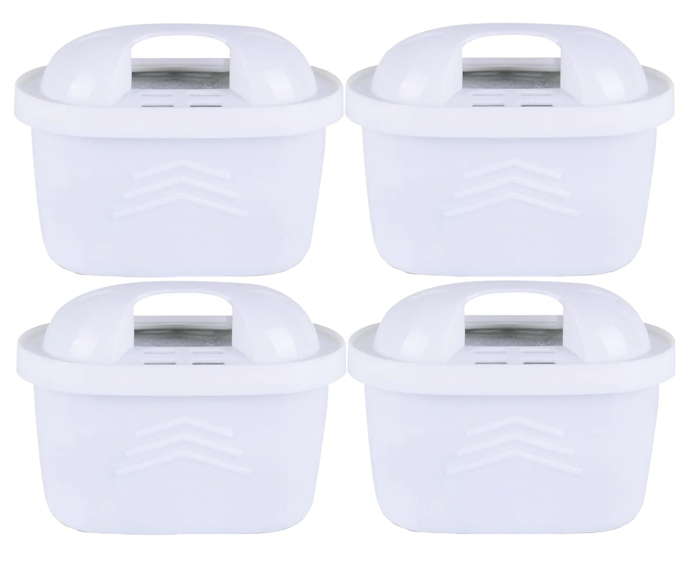 AquaHouse Water Jug Filter Cartridges Compatible with Brita Maxtra/Maxtra+ Filter Jugs, fits Mavea & Marella Elemaris (4 Pack)