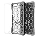 Ghostek Covert Thin iPhone 8 Plus Case with Clear Honeycomb Design Shockproof Heavy Duty Protection Wireless Charging for 5.5 Inch iPhone 8 Plus - Gray