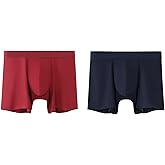 ELEPHANT&RABBIT Men's 120S Micro-Modal Underwear 2-Pack - Luxury Silky Boxer Briefs