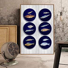 Floating Framed Canvas Wall Art for Living Room, Bedroom Plates Canvas Prints for Home Decoration Ready to Hang - 16x24 inches