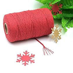 200M/656Feet Cotton String,Red String,Cotton Cord