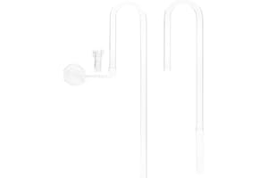 Aquario Neo Flow Premium - Freshwater Aquarium Lily Pipes Kit for Planted Aquarium Canister Filters, Cuttable, 360 Adjustable Flow, Non-Suction Cup Mount - Medium, 13mm OD for/fits 1/2"(12/16) Tubing