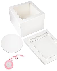 Bakepacker 36pcs 12x12x8 Inches Cake Boxes with