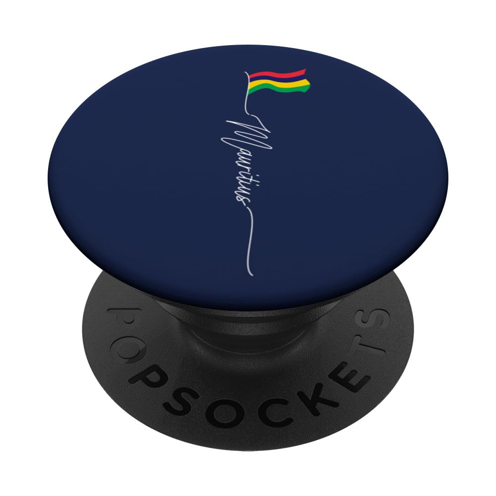Mauritius, Flag of Mauritius, patriotic Mauritian flag PopSockets Swappable PopGrip