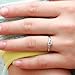 MENSO Women's Charms White Cubic Zirconia Diamond Love Promise Cz Ring Engagement Wedding Bridal Eternity Bands 5