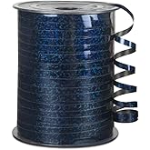 KMER LIFE Premium Black Shiny Curling Shiny Ribbon, 1/5" Wide x 500 Yards Christmas Curling Ribbons for Gift Wrapping, Party Decoration, Balloon String, Ribbons for Florist Flower (1 Roll)
