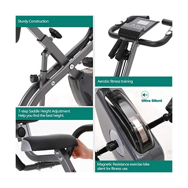 Folding-Exercise-Bike-with-10-Level-Adjustable-Magnetic-Resistance-Upright-and-Recumbent-Foldable-Stationary-Bike-is-The-Perfect-Workout-Bike-for-Home-Use-for-Men-Women Folding Exercise Bike with 10-Level Adjustable Magnetic Resistance | Upright and Recumbent Foldable Stationary Bike is…