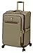 LONDON FOG Cambridge II Softside Expandable Spinner Luggage, Black White Houndstooth, Checked-Medium 25-Inch